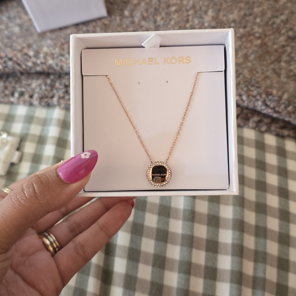 Michael Kors Rose Gold Toned Necklace